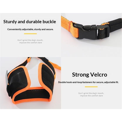 2 pack Dog Muzzle Anti Biting Barking and Chewing with Comfortable Mesh Soft Fabric and Adjustable Strap, V1192-AZ-W-0447