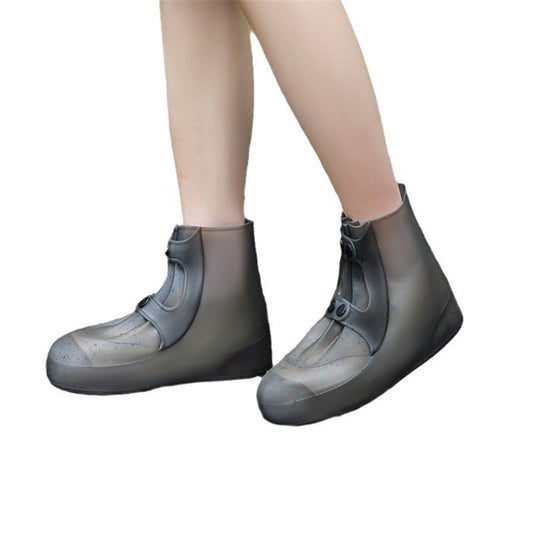 Rain Shoe Covers | Waterproof Shoe Covers for Men Women | Reusable Galoshes Overshoes Over Shoes (38-39, L) V1192-AZ-W-0449