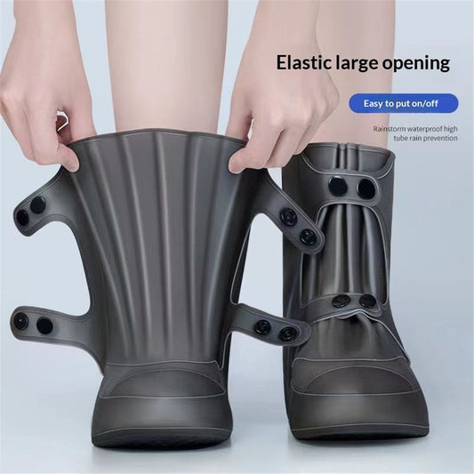 Rain Shoe Covers | Waterproof Shoe Covers for Men Women | Reusable Galoshes Overshoes Over Shoes (38-39, L) V1192-AZ-W-0449