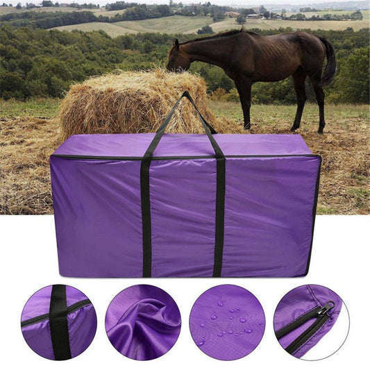 Hay Bale Storage Bag, Horse and Livestock Hay Bale Bag, Large Tote Waterproof Collapsible Bag Hay Bale Tote V1192-AZ-W-0452