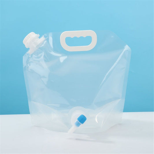 2 pack Collapsible Water Container Bag Outdoor Water Grade Water Jug Folding Water Storage Bag for Camping V1192-AZ-W-0463