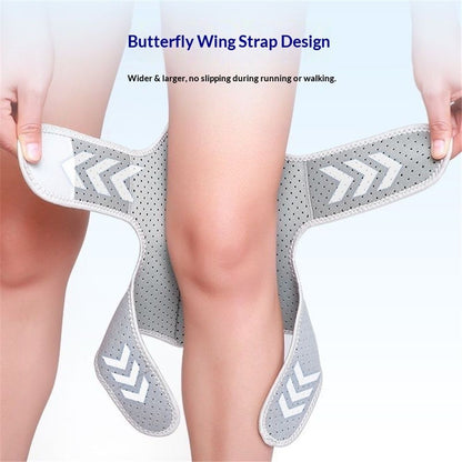 A pair Spring-Powered Knee Support Brace - Boost Joint Assistance for Stairs, Squats & Daily Mobility - V1192-AZ-W-0464