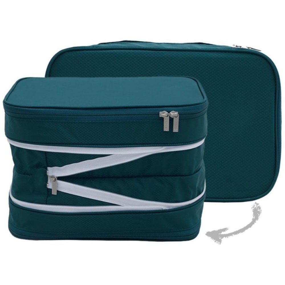 Travel Essentials Luggage Organizer l Self Compression Organizer for Travel l Overnight Trip, Road Trip, V1192-AZ-W-0465