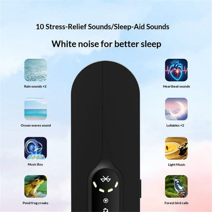 Pillow Speaker for Sleeping, Mini Bone Conduction Portable Sleep Aid with Stereo Bass, Bluetooth Sleep Bar V1192-AZ-W-0470