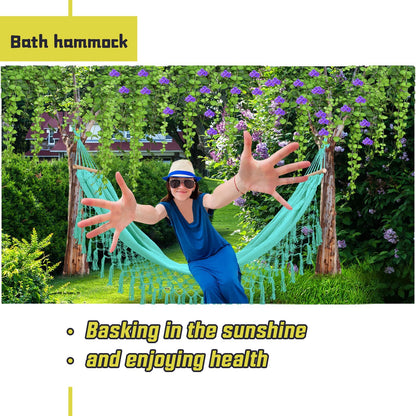 Beautiful Boho Style Hammock -Camping, Portable 2 Person Hammock, for Suitable for Backpacking, Patio, Beach, V1192-AZ-W-0473