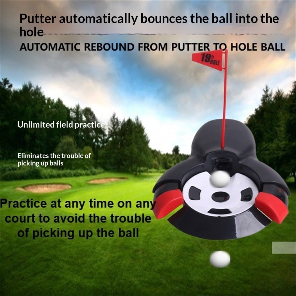 Golf Automatic Putting Ball Return Cup , Putting Practice Automatic Putting Machine, Golf Cup Training Aid, V1192-AZ-W-0474