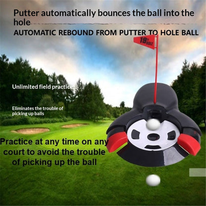Golf Automatic Putting Ball Return Cup , Putting Practice Automatic Putting Machine, Golf Cup Training Aid, V1192-AZ-W-0474