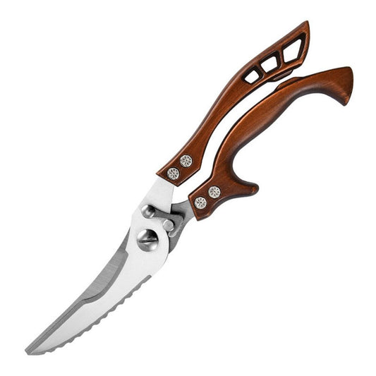 Poultry Shears, Heavy Duty Kitchen Shears with Serrated Edge, Multipurpose Stainless Steel Kitchen Scissors V1192-AZ-W-0489