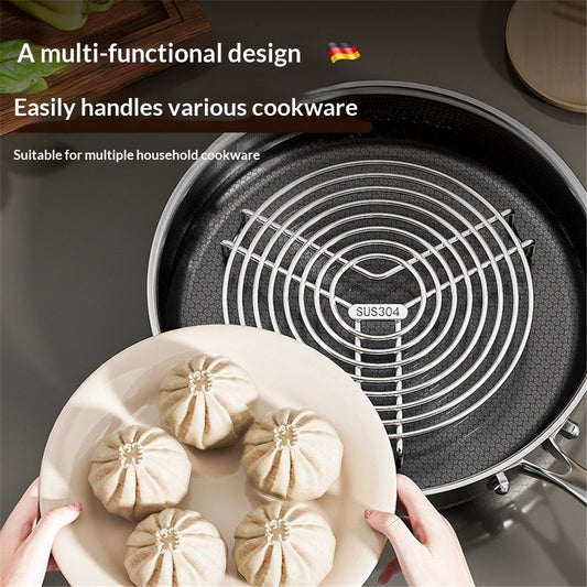 Round Steamer Rack and Cooling Rack,Stainless Steel Pot Trivet, Cooking Rack,Wire Steamer Kettle Rack Holder, V1192-AZ-W-0495
