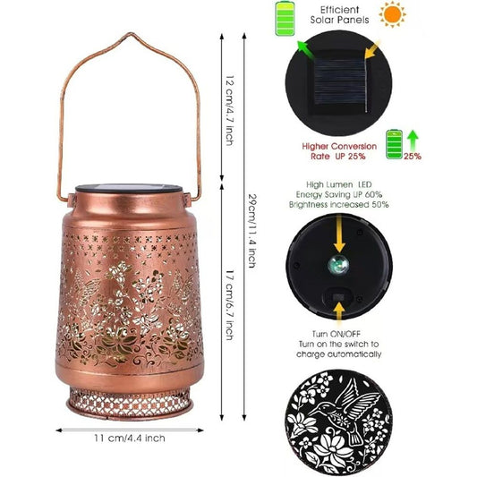Gifts for Women Men Mom, 2 Pack Hummingbird Solar Lights Outdoor Waterproof, Mothers Day Gifts Decoration V1192-AZ-W-0497