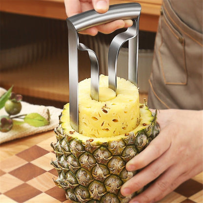 Pineapple Corer Large Stainless Steel Pineapple Corer Peeler Pineapple Cutter Fruit tool Easy Kitchen Tool - V1192-AZ-W-0502