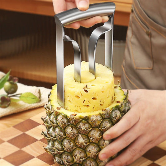 Pineapple Corer Large Stainless Steel Pineapple Corer Peeler Pineapple Cutter Fruit tool Easy Kitchen Tool - V1192-AZ-W-0502