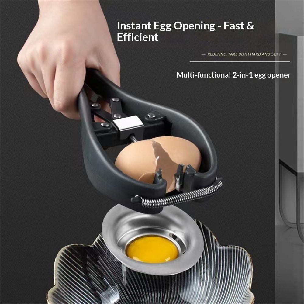 Egg Cracker,l Egg Opener, Automatic Egg Cracking Tool, Easy Eggshell CutterEggshell Cutter Egg Separator V1192-AZ-W-0504