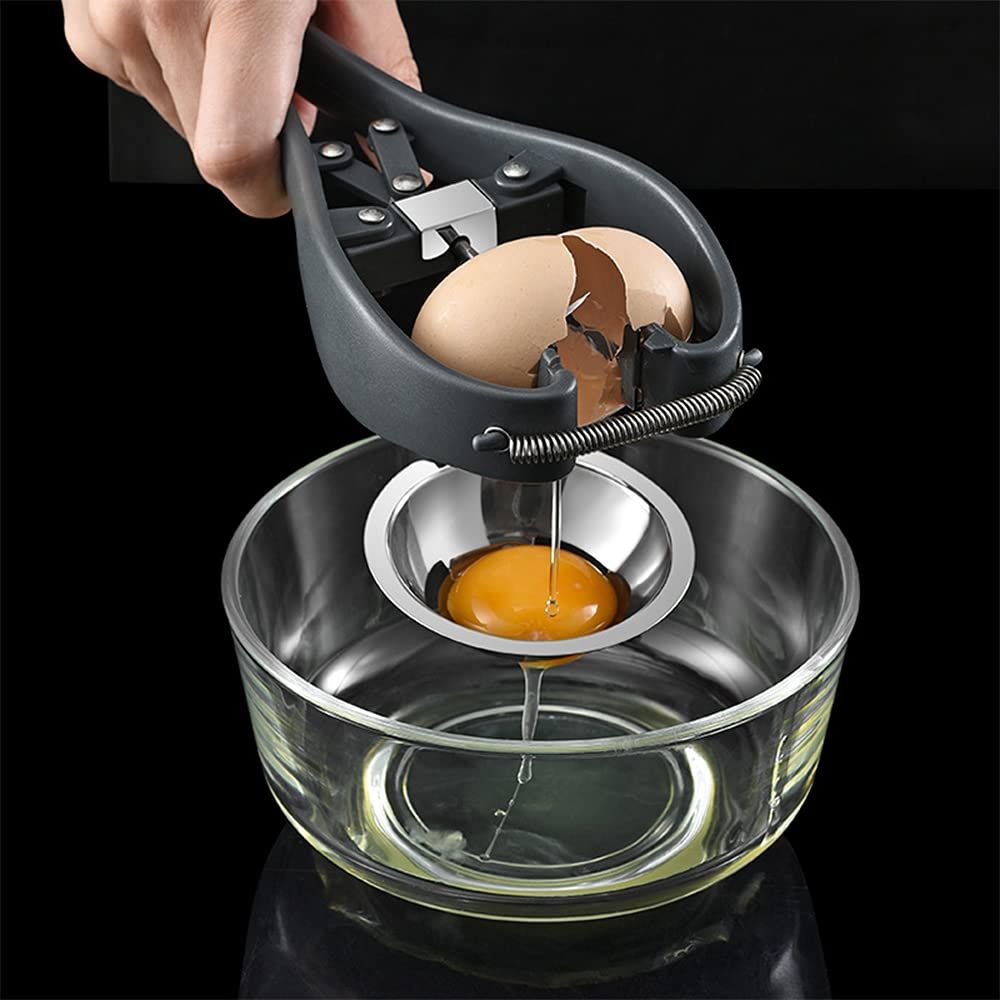 Egg Cracker,l Egg Opener, Automatic Egg Cracking Tool, Easy Eggshell CutterEggshell Cutter Egg Separator V1192-AZ-W-0504