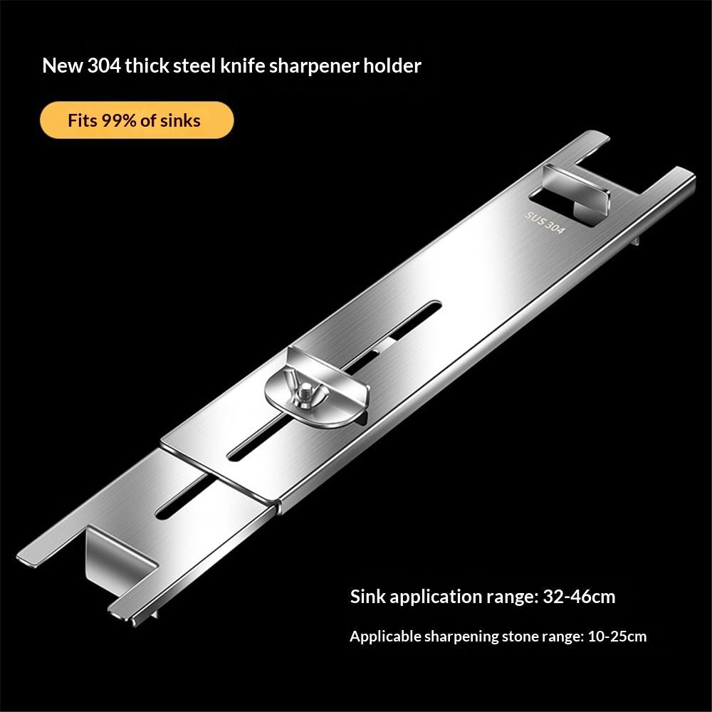 Whetstone holder Sharpening Stone Base - Stainless Steel Adjustable Whetstone Holder Sink Bridge for V1192-AZ-W-0505