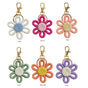 12 Pcs Daisy Party Favors Boho Woven Flowers Keychains Daisy Keychain for Boho Themed Birthday Carnival Party V1192-AZ-W-0507
