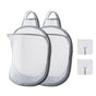 Mesh Collapsible Small Wall Laundry Baskets, Hanging Laundry Hamper, for Hotel, University Dormitory Use (Two V1192-AZ-W-0510