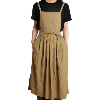 Ladies' waterproof apron, suitable for kitchen, garden, barber, cooking, pottery, nail art techniques (dark V1192-AZ-W-0511