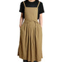 Ladies' waterproof apron, suitable for kitchen, garden, barber, cooking, pottery, nail art techniques (dark V1192-AZ-W-0511