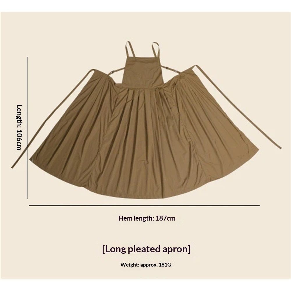 Ladies' waterproof apron, suitable for kitchen, garden, barber, cooking, pottery, nail art techniques (dark V1192-AZ-W-0511