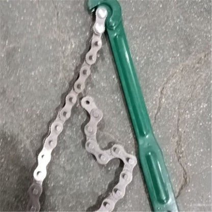 8 Inch Heavy-Duty Ratcheting Chain Wrench Reversible Oil Filter Tool Pipe Fittings Tools Adjustable chain V1192-AZ-W-0518