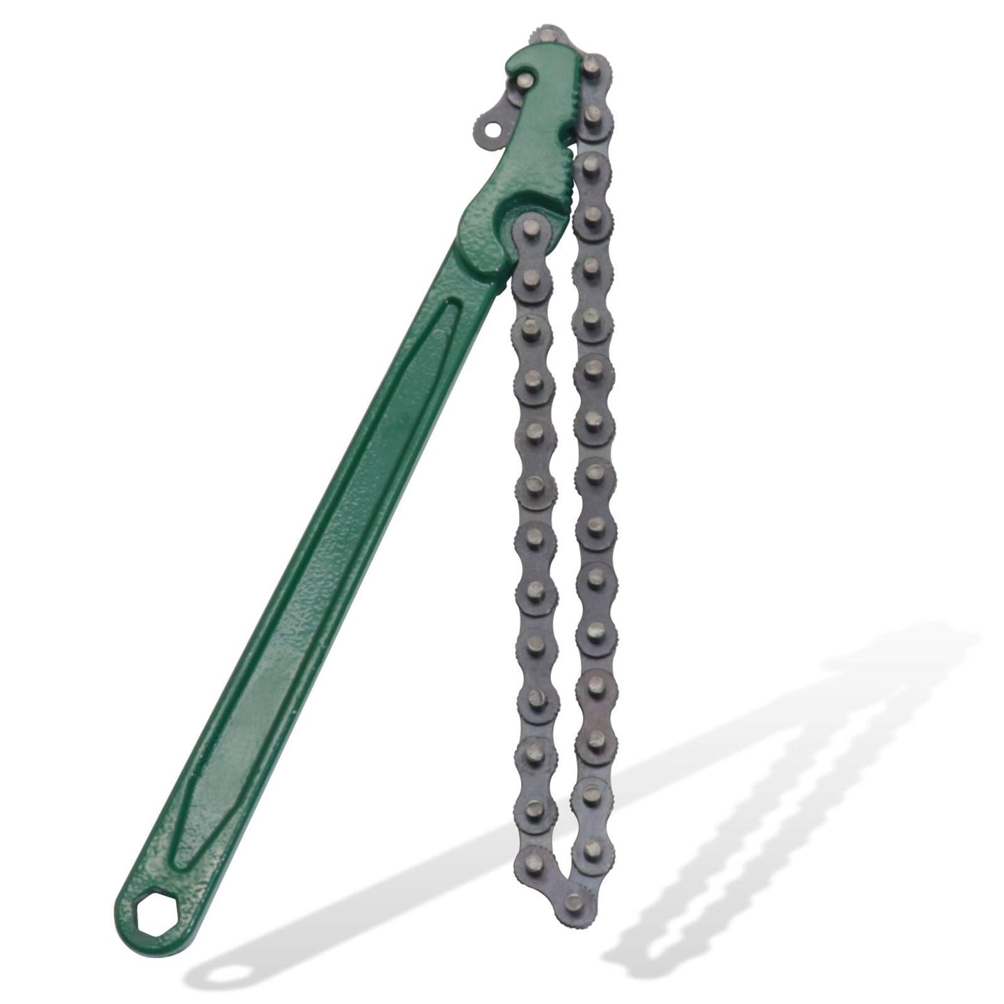 8 Inch Heavy-Duty Ratcheting Chain Wrench Reversible Oil Filter Tool Pipe Fittings Tools Adjustable chain V1192-AZ-W-0518