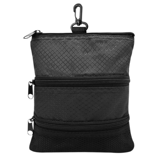 Golf Bag Accessories Valuables Pouch Bags Multi Pocket Zipper Hook for Men Women Zipper pocket, gear V1192-AZ-W-0526