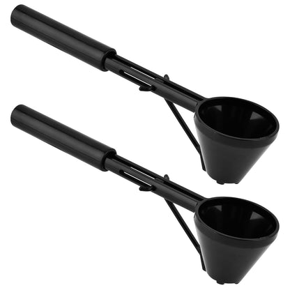 2pcs Coffee Scooper & Funnel for Reusable Cup Refillable Coffee Pods, 2 Tablespoon Capacity Black V1192-AZ-W-0529