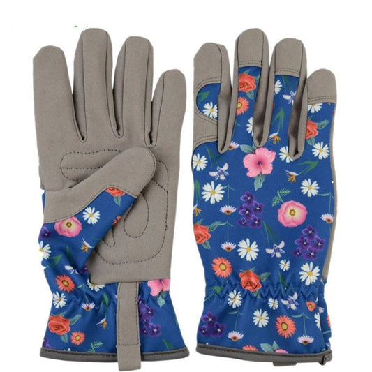 Womens Gardening Weeding Working Gloves, Leather Garden Glove for Women Thorn Proof No Stab for Digging, V1192-AZ-W-0533