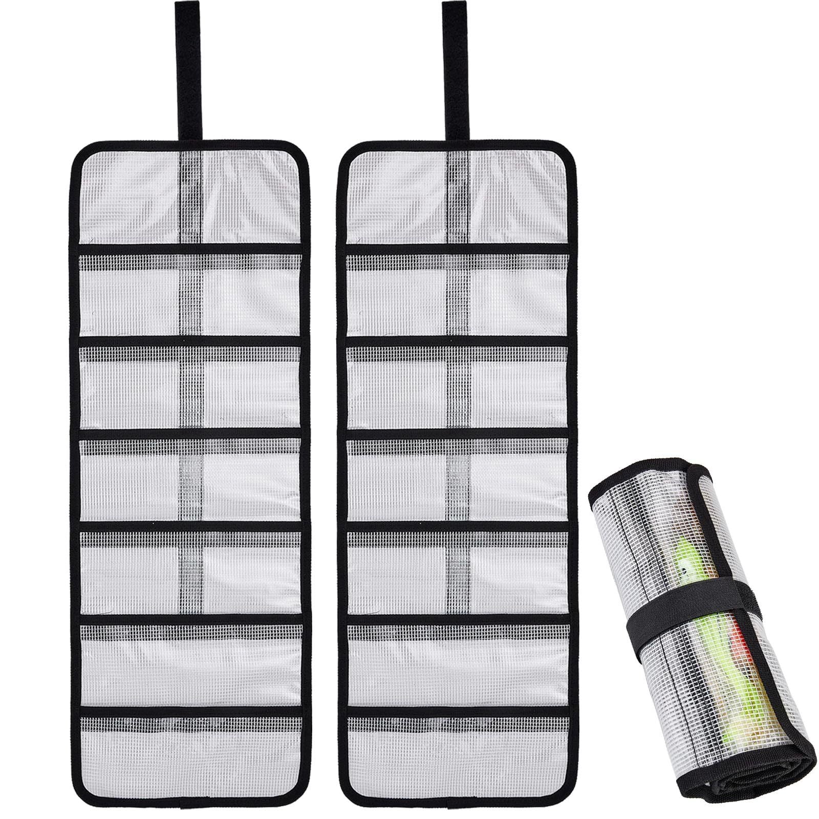 Small Roll Up Storage Bag, 6 Pockets Roll Up Tool Kit, Suitable for Mechanics, Kitchen Storage, Art V1192-AZ-W-0537