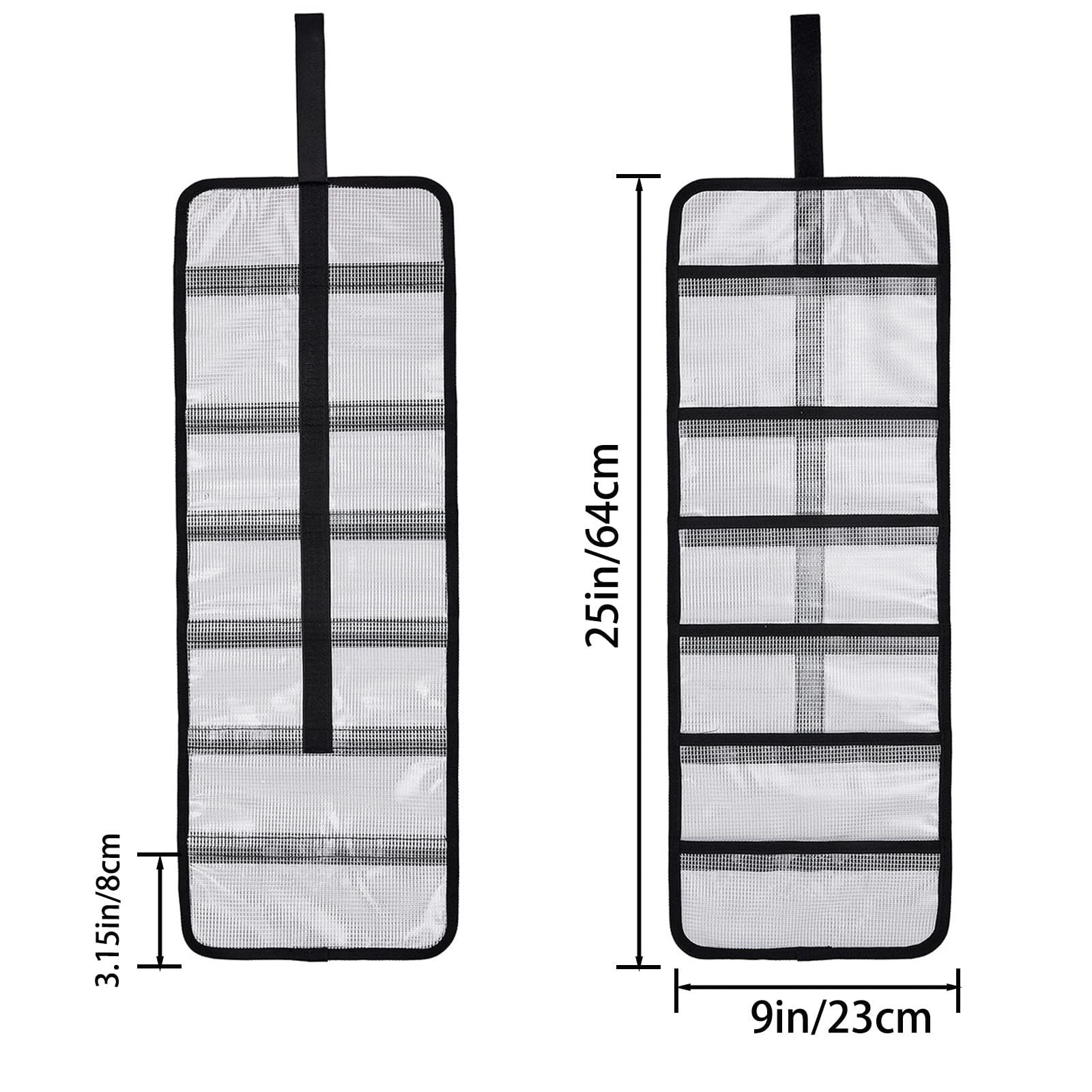 Small Roll Up Storage Bag, 6 Pockets Roll Up Tool Kit, Suitable for Mechanics, Kitchen Storage, Art V1192-AZ-W-0537