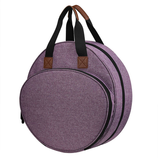 Cross Stitch Storage Bag Purple,Embroidery Projects Bag,Sewing Crafts Storage Tote Bag,Knitting Bags with V1192-AZ-W-0541