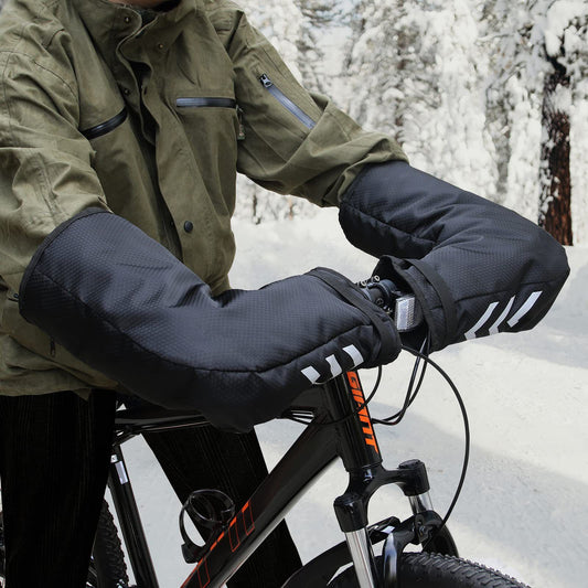 Adult bicycle accessories gloves waterproof bicycle pole warmer extreme cold weather mountain commuters V1192-AZ-W-0544