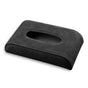 Black-gray Tissue Box suede Cover Rectangular Tissue Holder for Home Car Office Decor (NO Paper Towel) V1192-AZ-W-0548