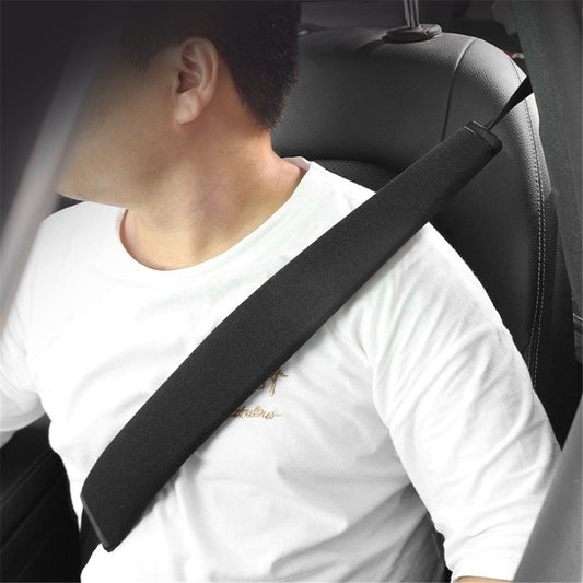 2 pack Extra Long Seatbelt Cover Super Soft Furry for Adults Kids Women & Men, Car Seat Belt Strap Cushion, V1192-AZ-W-0552