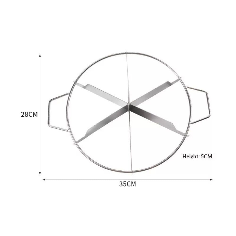 Stainless Steel Pie Cutter | 6-Slice Pie Cutter | Creates Beautifully Uniform Slices of Pie | Pie Cutters V1192-AZ-W-0554