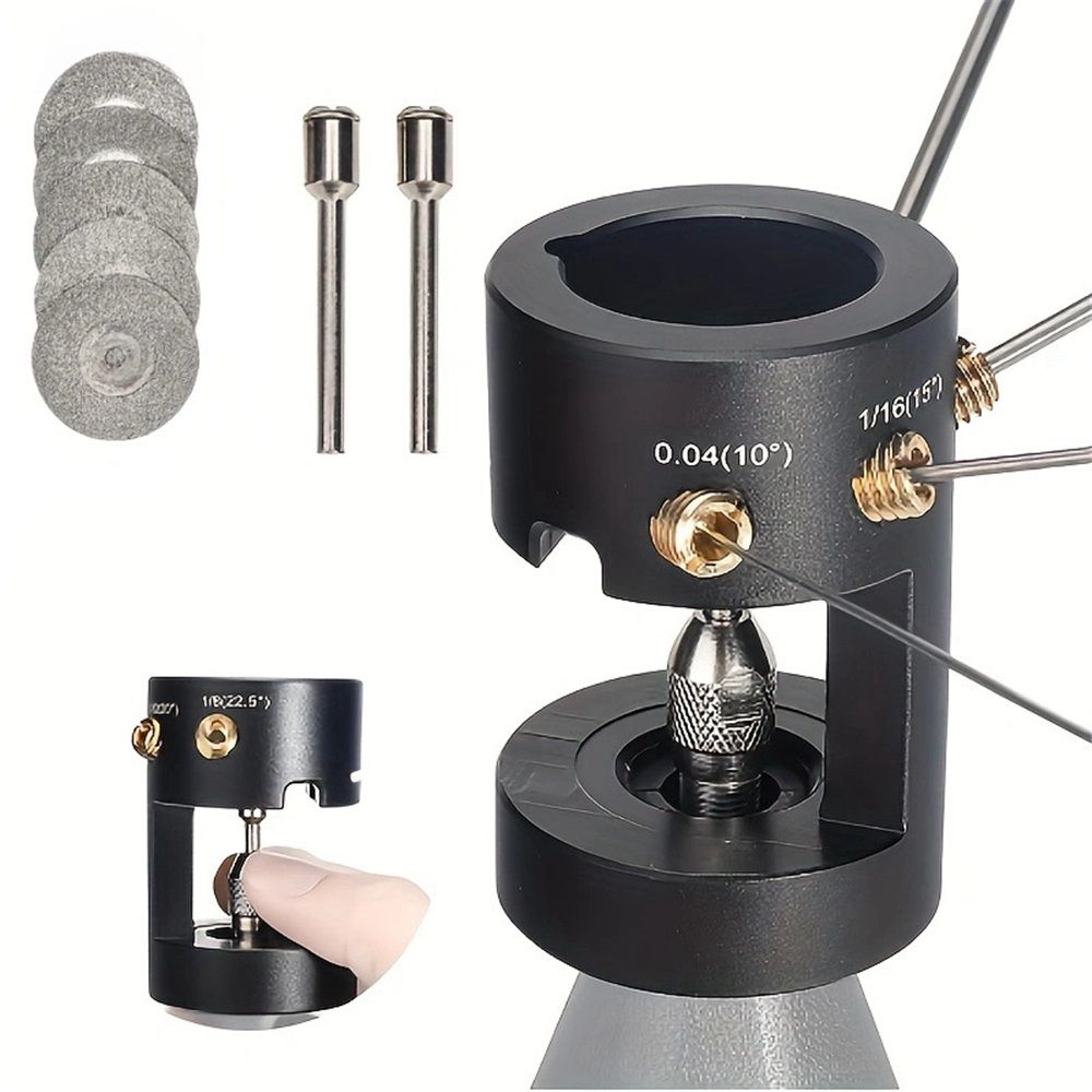 Electrode Sharpener Head Tool, 4 Accurate Angles(10 degrees, 15 degrees, 20 degrees, 22.5 degrees) & V1192-AZ-W-0556