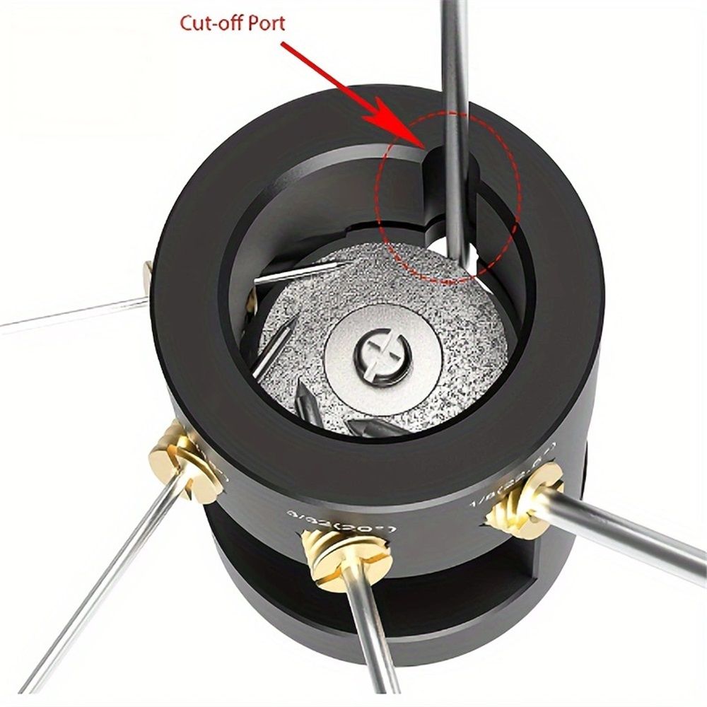 Electrode Sharpener Head Tool, 4 Accurate Angles(10 degrees, 15 degrees, 20 degrees, 22.5 degrees) & V1192-AZ-W-0556