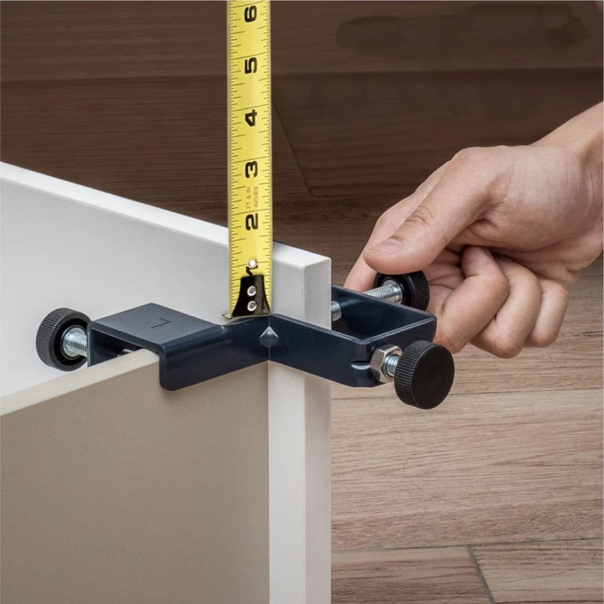 2 pack Drawer Front Installation Clamps, Adjustable Cabinet Face Clamp Set, Quick Mounting & Alignment Tool V1192-AZ-W-0557