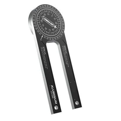 Aluminum Miter Saw Protractor | 7.3-Inch Rust Proof Angle Finder Featuring Precision Laser Engraved Scales V1192-AZ-W-0559