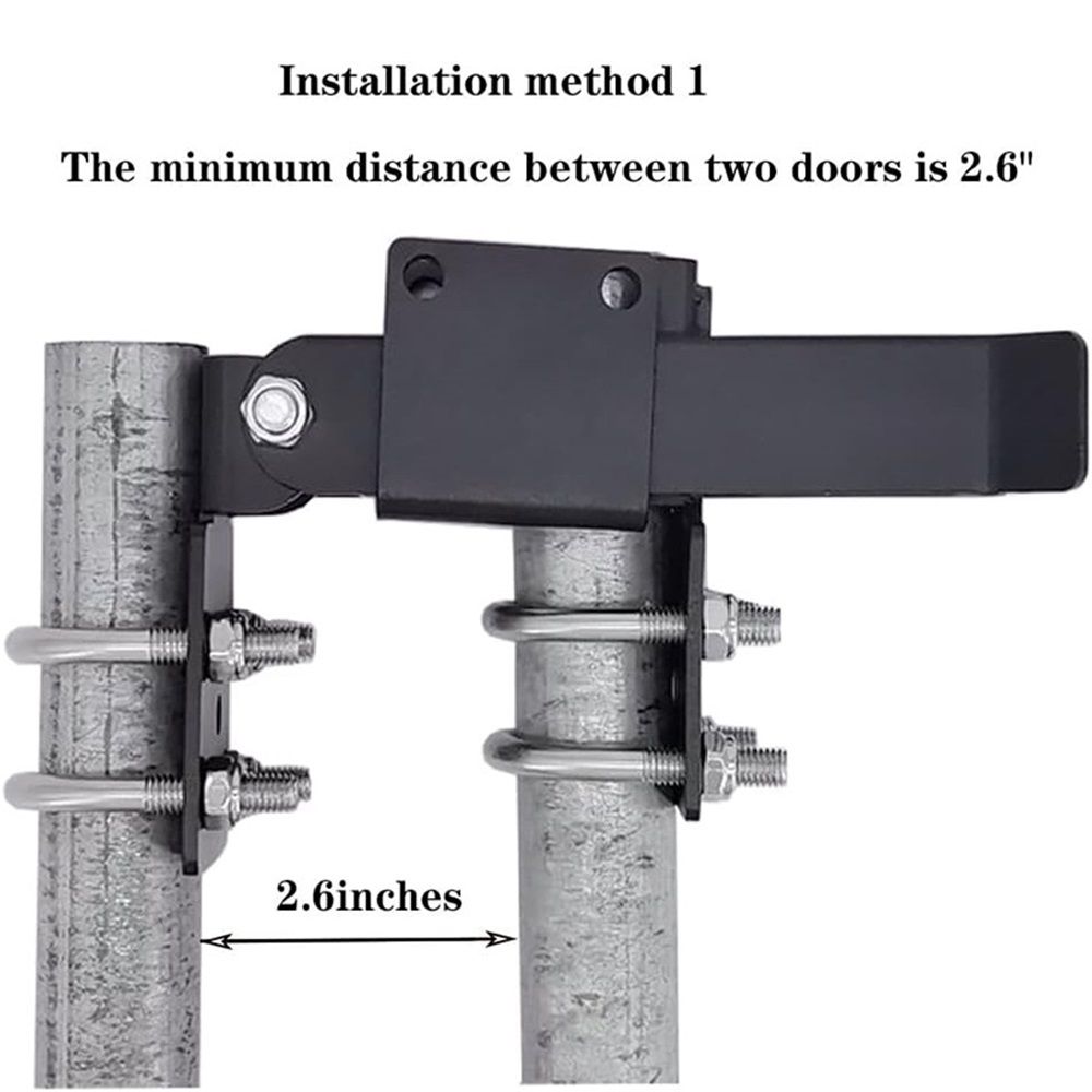 Chain Link Fence Double Gate Latch for 1.375" Gate Frame Chain Link Fence Gate Latch Residential Strong Arm V1192-AZ-W-0563