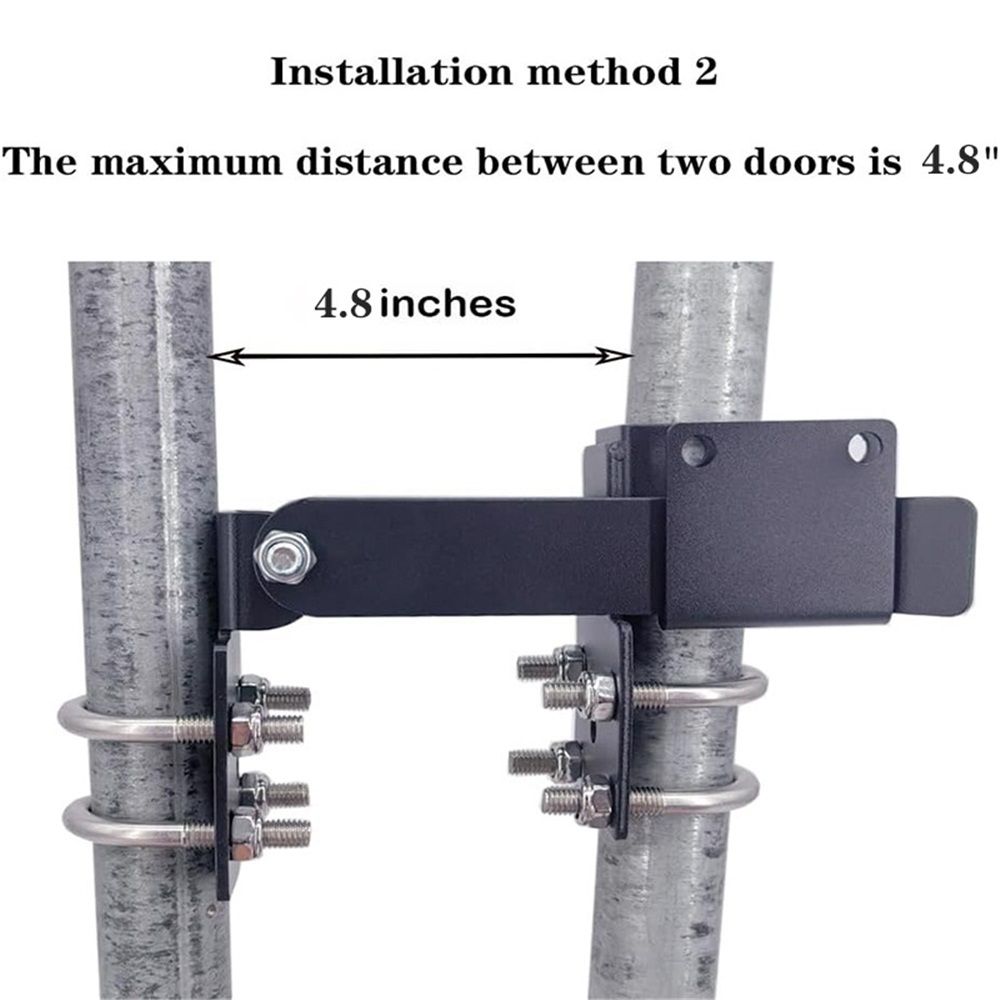 Chain Link Fence Double Gate Latch for 1.375" Gate Frame Chain Link Fence Gate Latch Residential Strong Arm V1192-AZ-W-0563