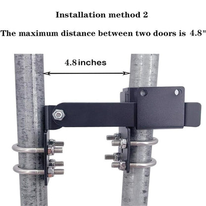 Chain Link Fence Double Gate Latch for 1.375" Gate Frame Chain Link Fence Gate Latch Residential Strong Arm V1192-AZ-W-0563
