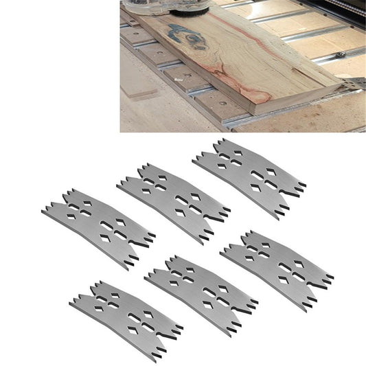 6 PCS Slab Clamping Dogs for Woodworking Tools, Pinch Dogs Router Sled for Flattening Slabs,Bench Dog Hold V1192-AZ-W-0564