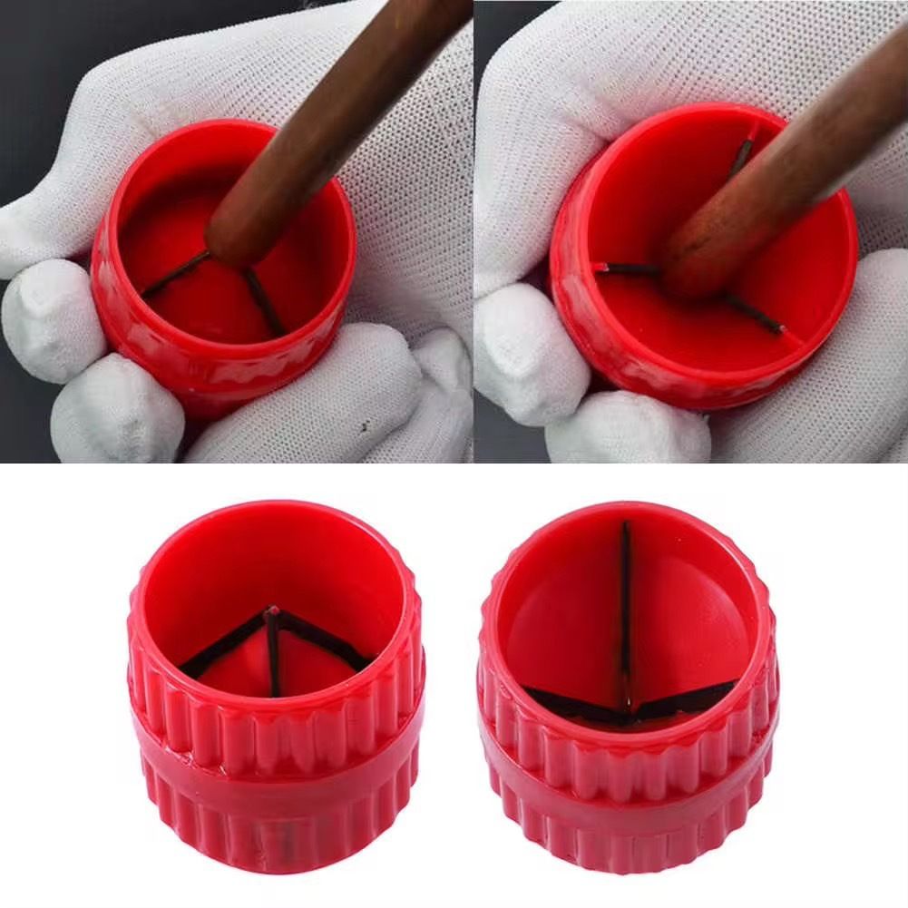 4 Pieces Inner-Outer Pipe Reamer,Acrylic Tubing Chamfer Tool for Copper/Brass/Aluminum Tubes, Deburring V1192-AZ-W-0567