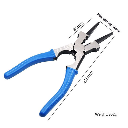 Professional Multi-Functional 8" Anti-Rust Welding Pliers - Reliable and Durable, Non-slip Wire Cutting V1192-AZ-W-0569