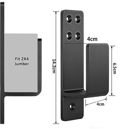 Door Barricade Brackets,2 Pack Drop Open Bar Holder for Home Security, 2x4 Bar Brackets Prevent Unauthorized V1192-AZ-W-0570