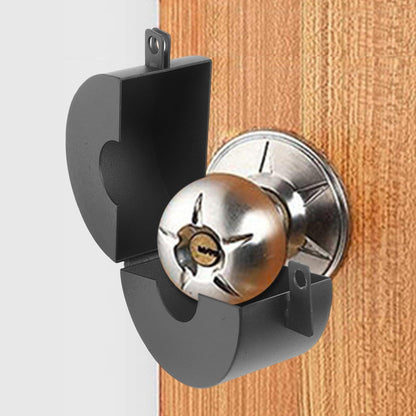 Door Knob Lockout Device - Prevents Unauthorized Entry, Disables Knob & Keyhole, Portable for V1192-AZ-W-0571
