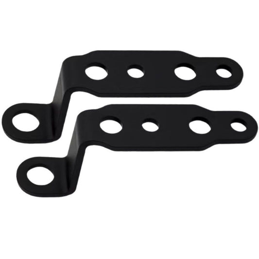 4 pcs Motorcycle Mirror Mounting Bracket Motorcycle Fog Driving Light Support Relocation Holder (Black) V1192-AZ-W-0575