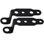 4 pcs Motorcycle Mirror Mounting Bracket Motorcycle Fog Driving Light Support Relocation Holder (Black) V1192-AZ-W-0575